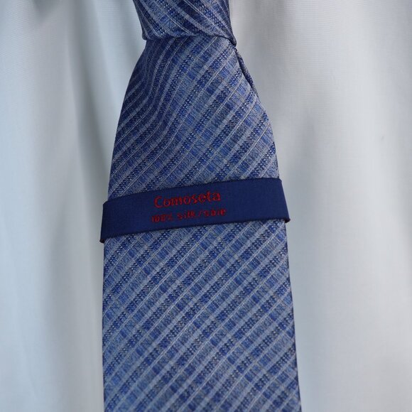 Michael Kors Men's Necktie Gray Plaid and Checks 58" Designer Tie NWT - Picture 6 of 9